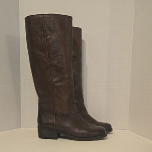 Lucky Brand Women's Brown Leather Riding Boots